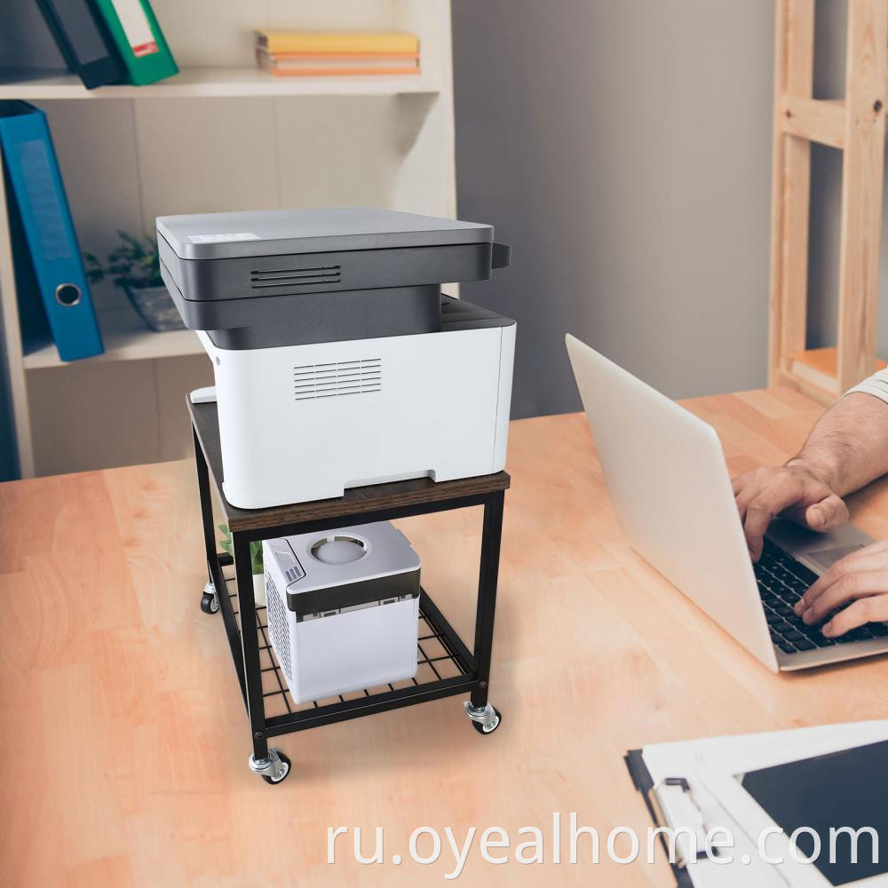 Under Desk Cart With Storage Rack